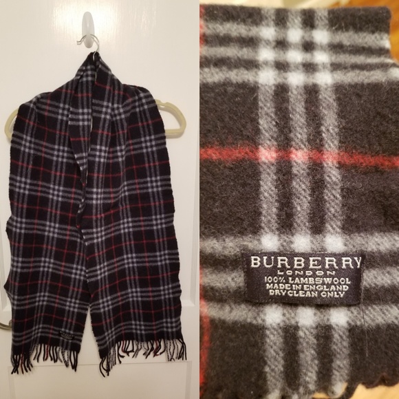 Burberry Accessories - Burberry Lambswool Scarf - Navy